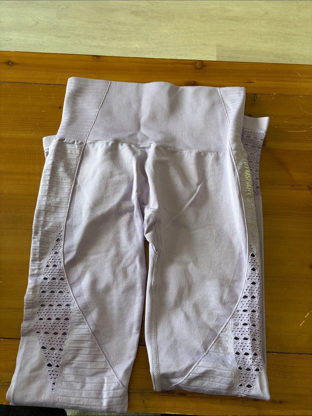 Gymshark Lilac High-Rise Seamless Leggings with Side Perforation